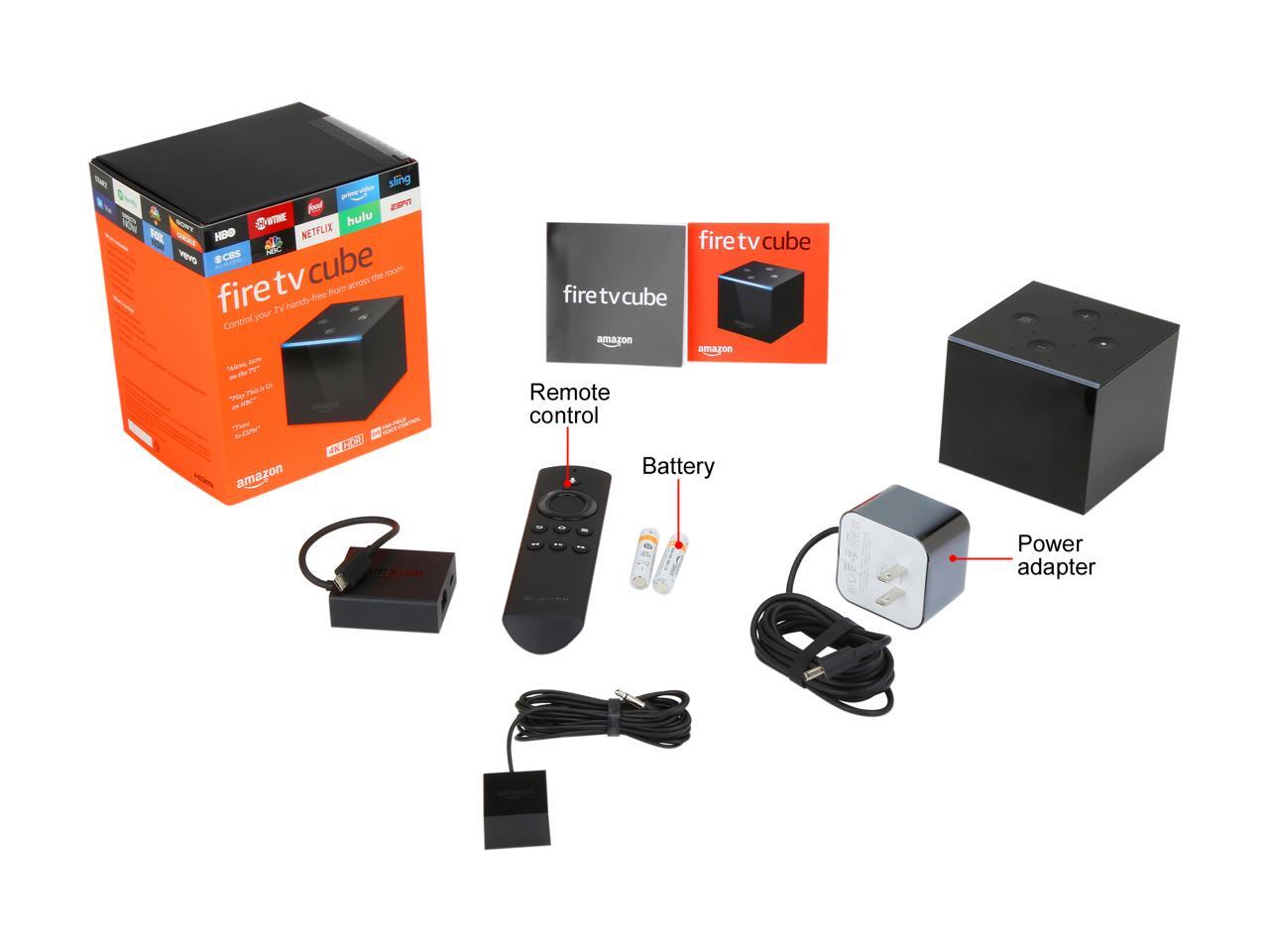 Fire TV Cube HandsFree with Alexa and 4K Ultra HD (Includes AllNew