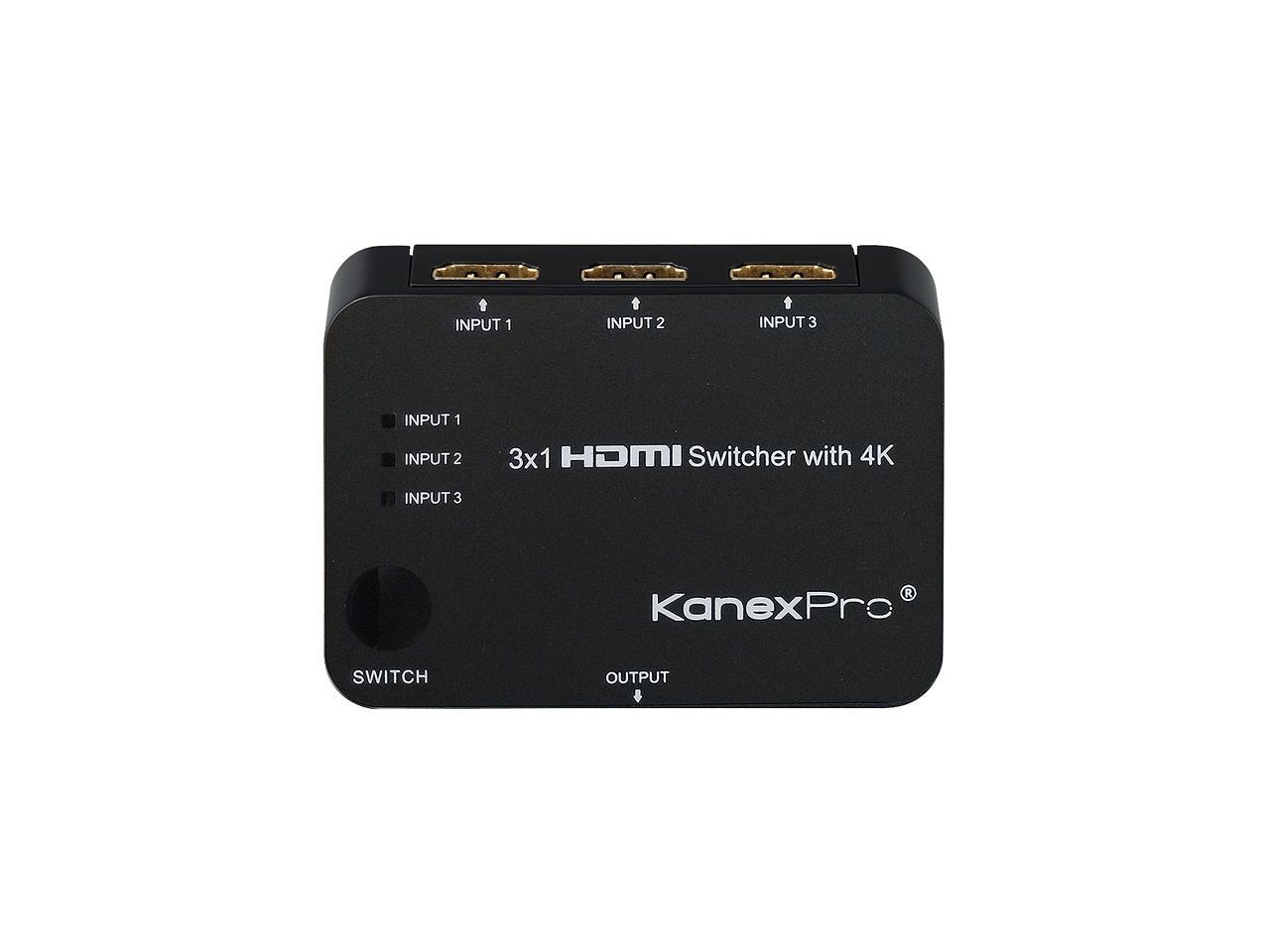 KanexPro 3x1 HDMI Switcher With 4K Support SW-HD3X14K - Newegg.com