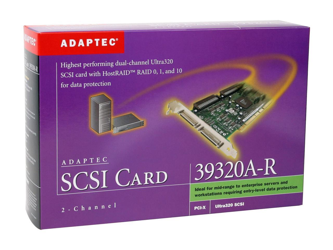 Adaptec 39320AR 64bit 133 MHz PCIX SCSI Controller Card