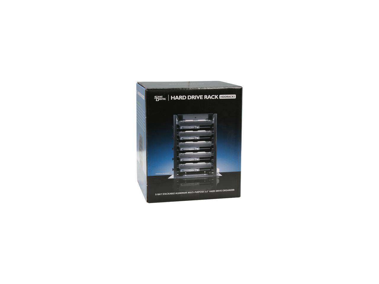 SANS DIGITAL HDDRACK5 5-Bay IDE / SATA Hard Drive Organizing Rack ...