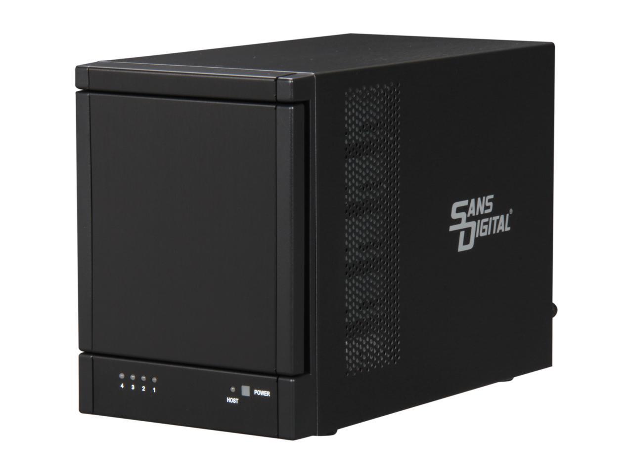 Sans Digital 4Bay SAS/SATA JBOD Compact Tower Enclosure w/ MiniSAS