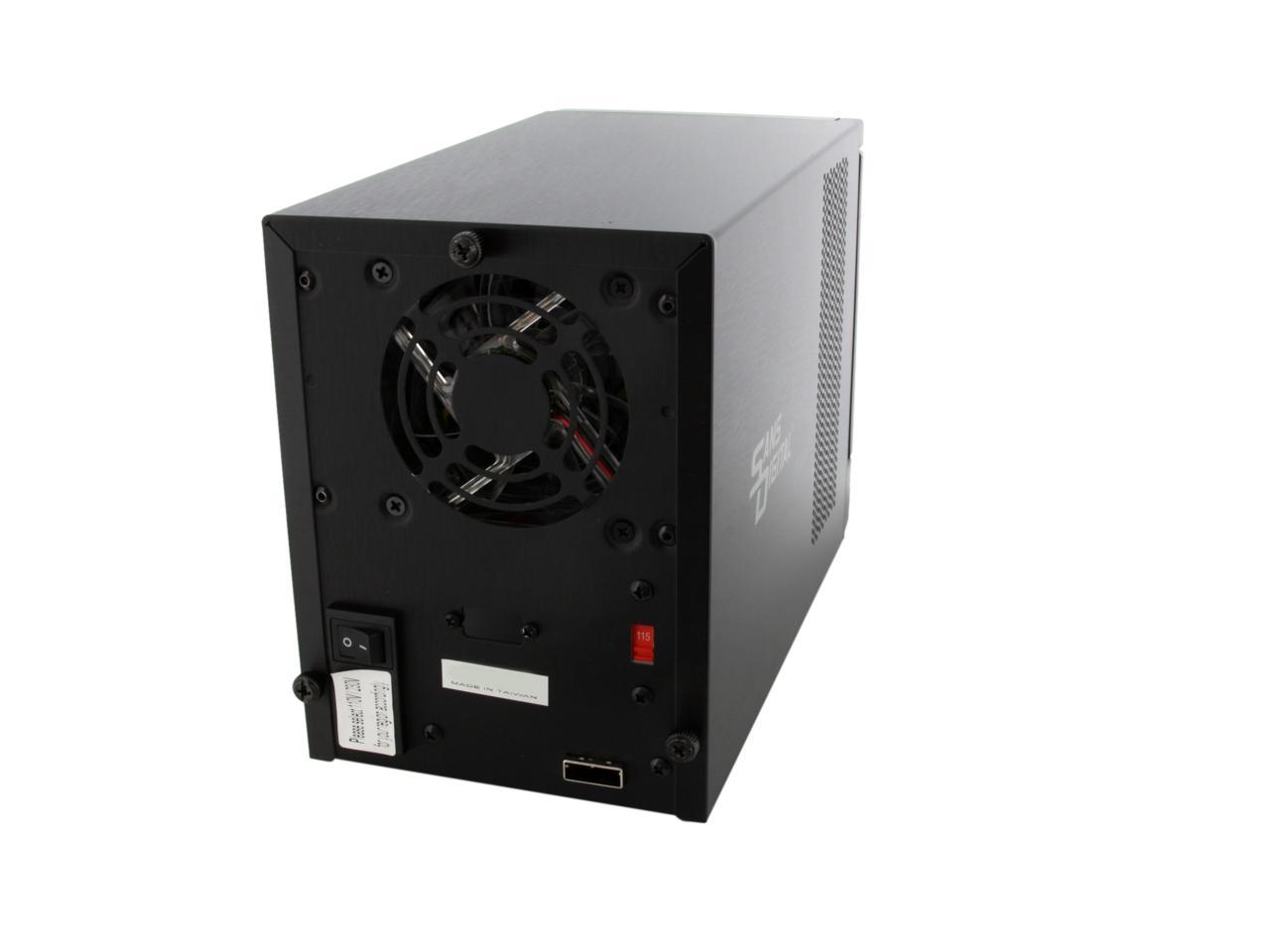 Sans Digital 4-Bay SAS/SATA JBOD Compact Tower Enclosure W/ Mini-SAS ...