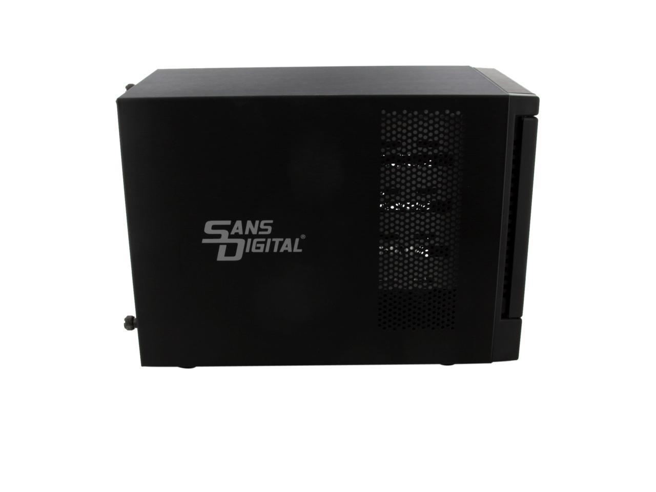 Sans Digital 4-Bay SAS/SATA JBOD Compact Tower Enclosure W/ Mini-SAS ...