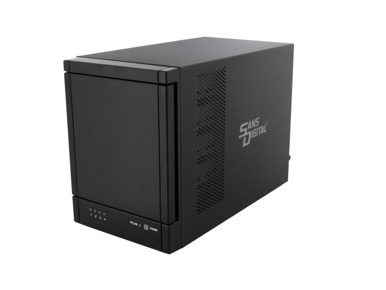 SANS DIGITAL TowerRAID TR4U+B JBOD 4 X SATA 3.5" Drive Bays 4 Bay SATA ...