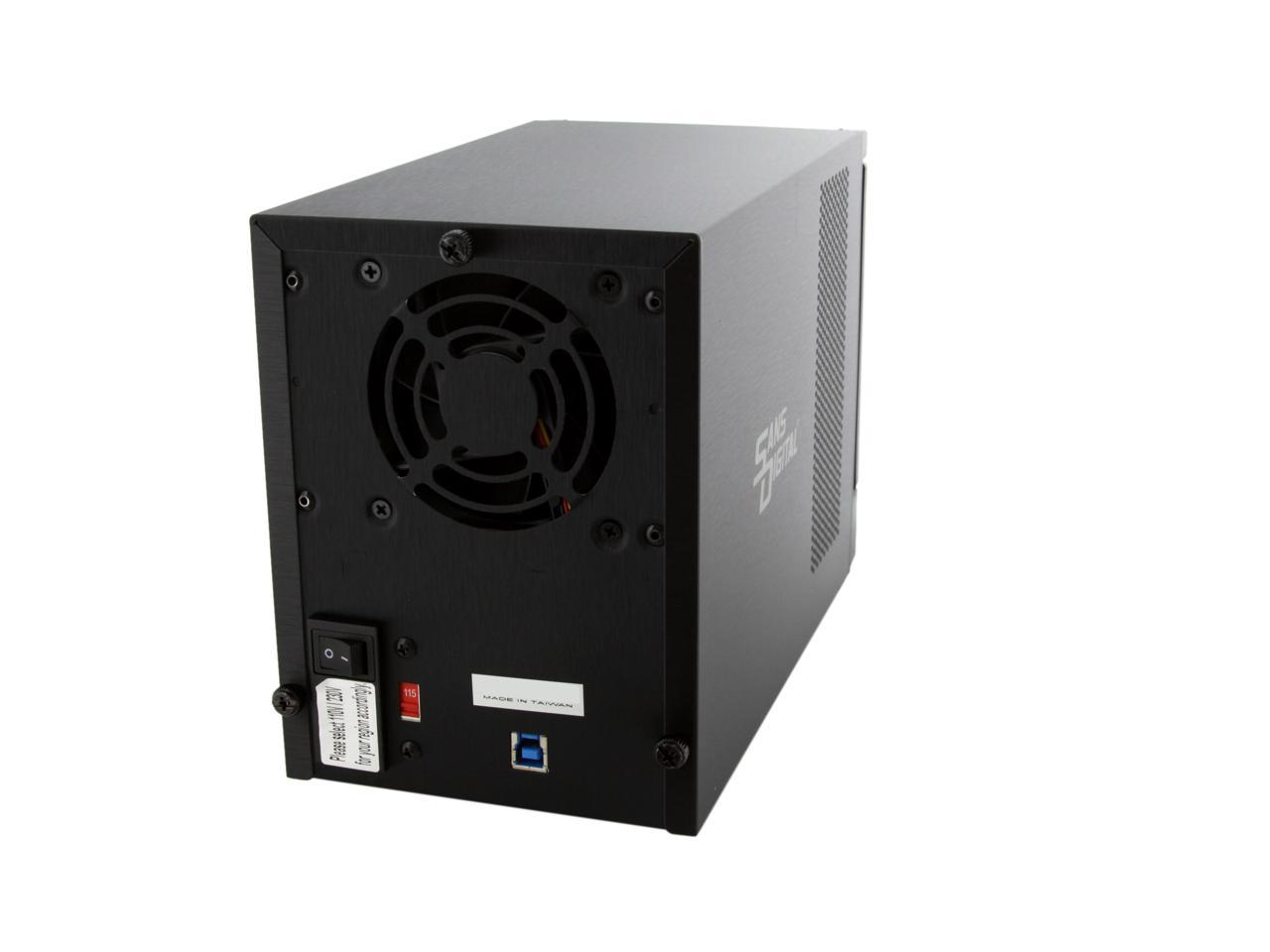 SANS DIGITAL TowerRAID TR4U+B JBOD 4 X SATA 3.5" Drive Bays 4 Bay SATA ...