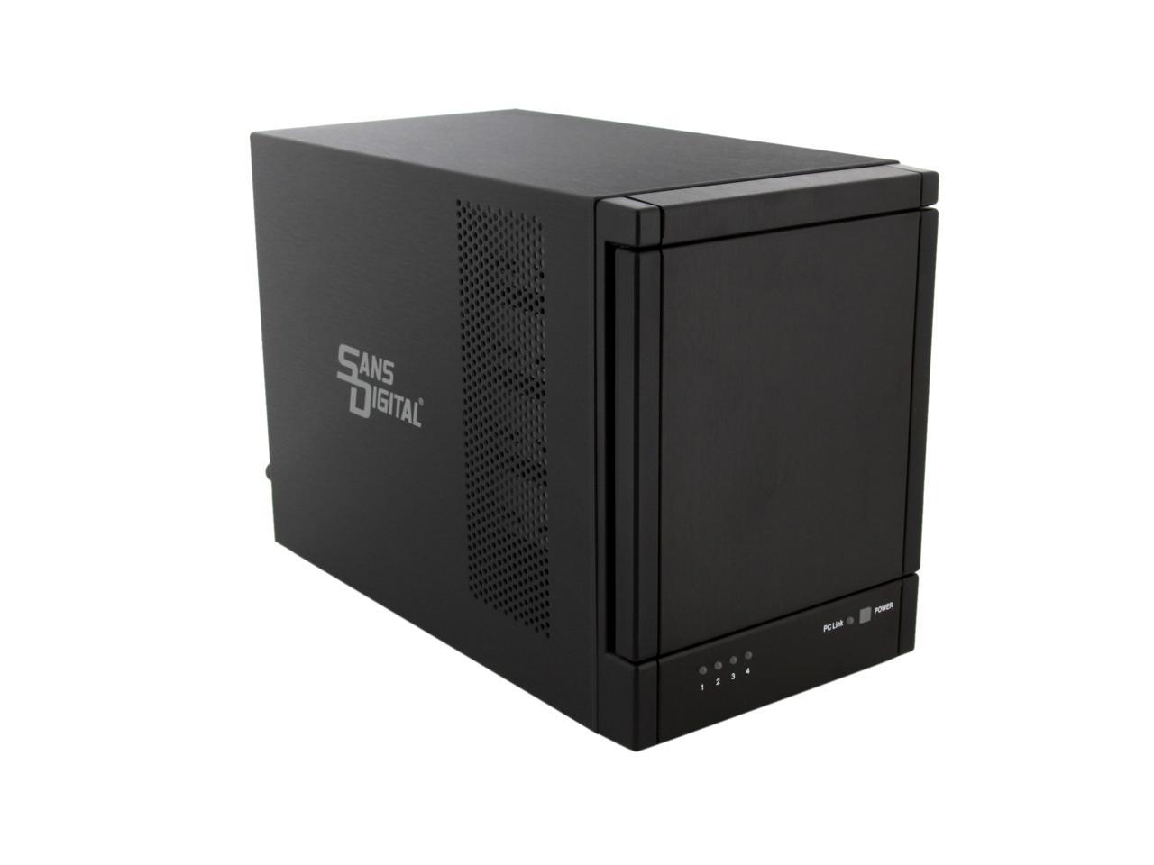 SANS DIGITAL TowerRAID TR4U+B JBOD 4 X SATA 3.5" Drive Bays 4 Bay SATA ...