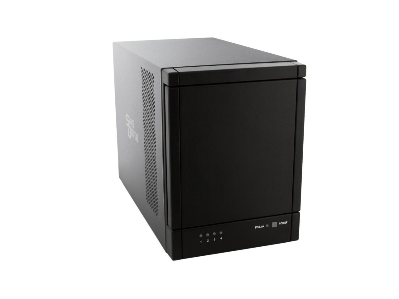 SANS DIGITAL TowerRAID TR4U+B JBOD 4 X SATA 3.5" Drive Bays 4 Bay SATA ...