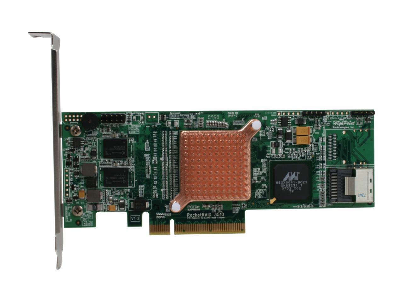 HighPoint RocketRAID 3510 SATA II Hardware RAID Controller with Intel