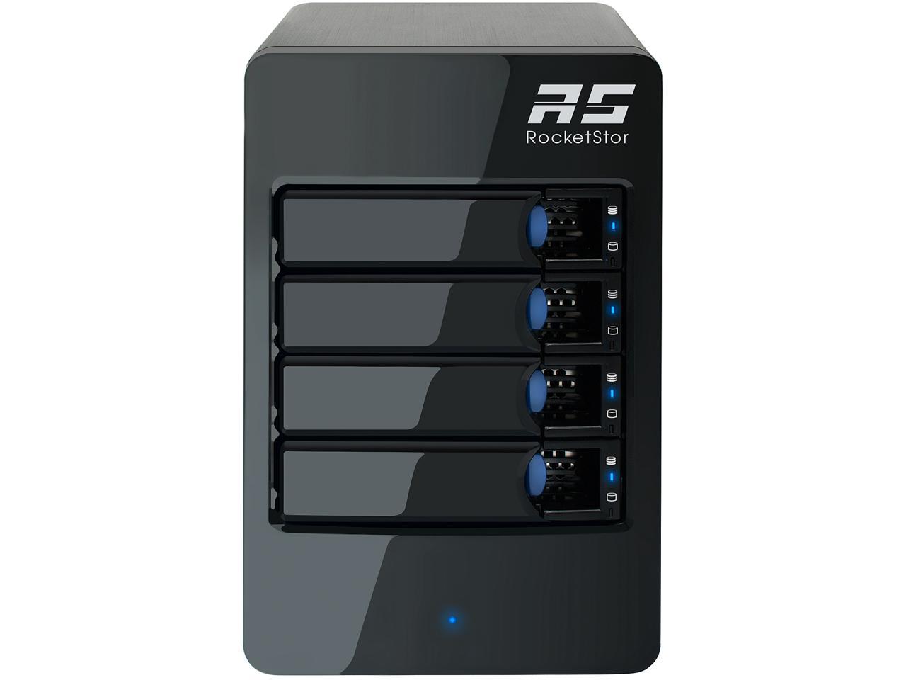 HighPoint RocketStor 6114V 4-Bay RAID 5 USB 3.1 Gen 2 Storage 