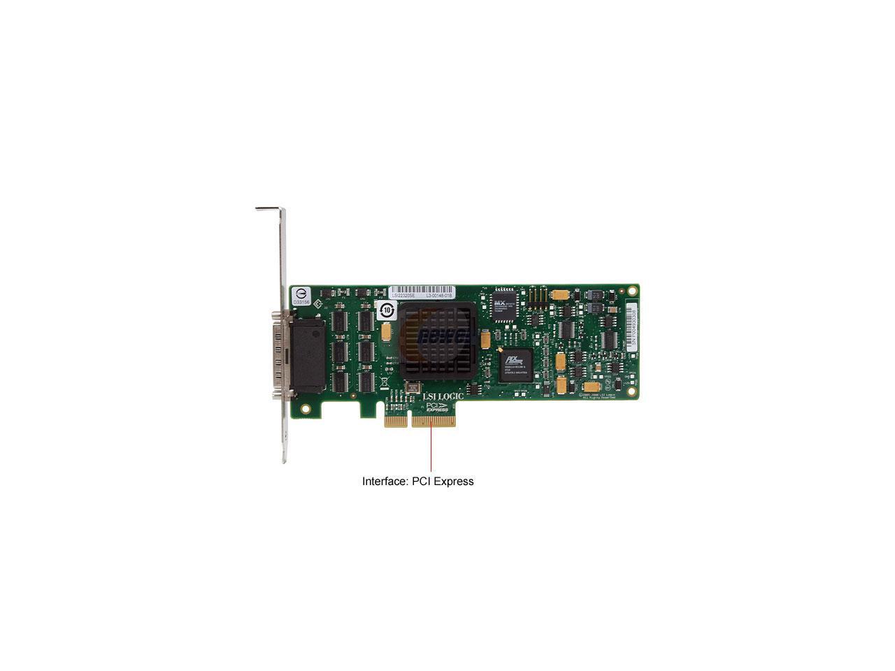 LSI LSI00153 PCI Express SCSI LSI22320SE DualChannel Host Bus Adapter