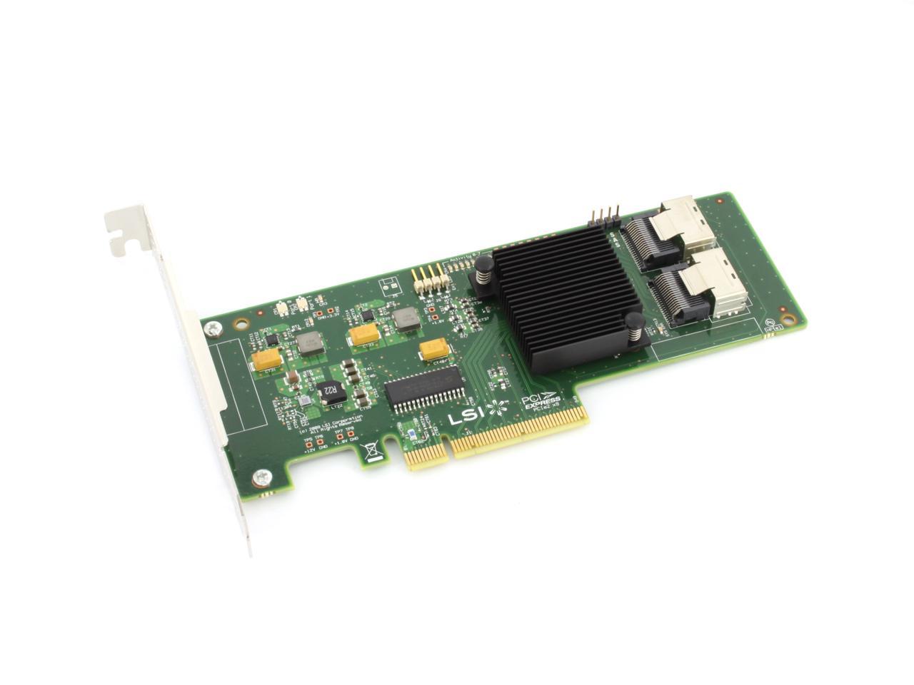 LSI SAS 9210-8i 8-port 6Gb/s PCIe HBA RAID SATA Controller card = 9211-8I M1015 