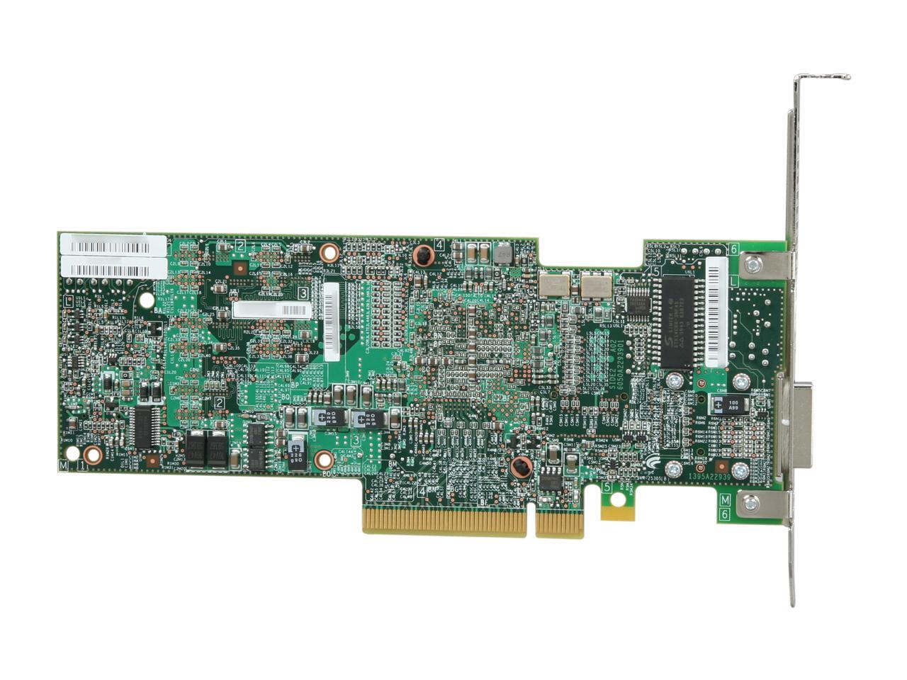 LSI MegaRAID SAS 92804i4e 6Gb/s PCIExpress 2.0 w/ 512MB onboard memory RAID Controller Card