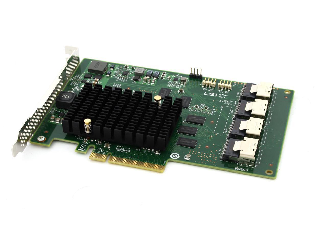 LSI LSI00244 (9201-16i) PCI-Express 2.0 x8 SATA / SAS Host Bus Adapter  Card, Single Pack - Newegg.com