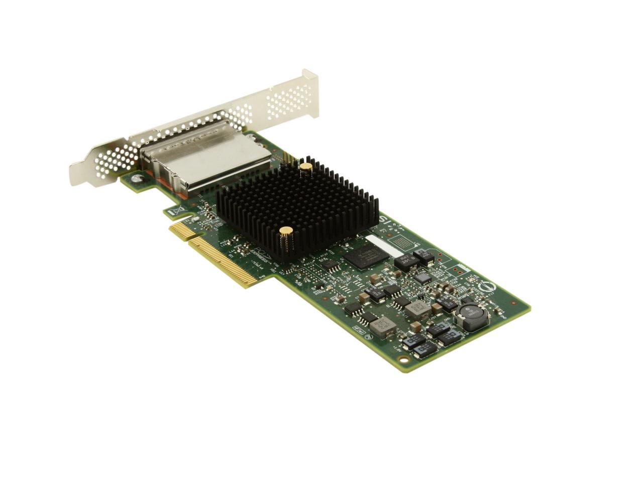 LSI LSI00300 (9207-8e) PCI-Express 3.0 x8 Low Profile SATA / SAS Host  Controller Card--Avago Technologies