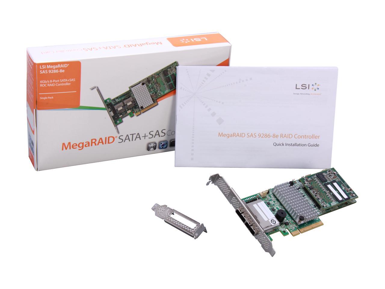 LSI MegaRAID LSI00332 (92868e) PCIExpress 3.0 x8 SATA / SAS RAID