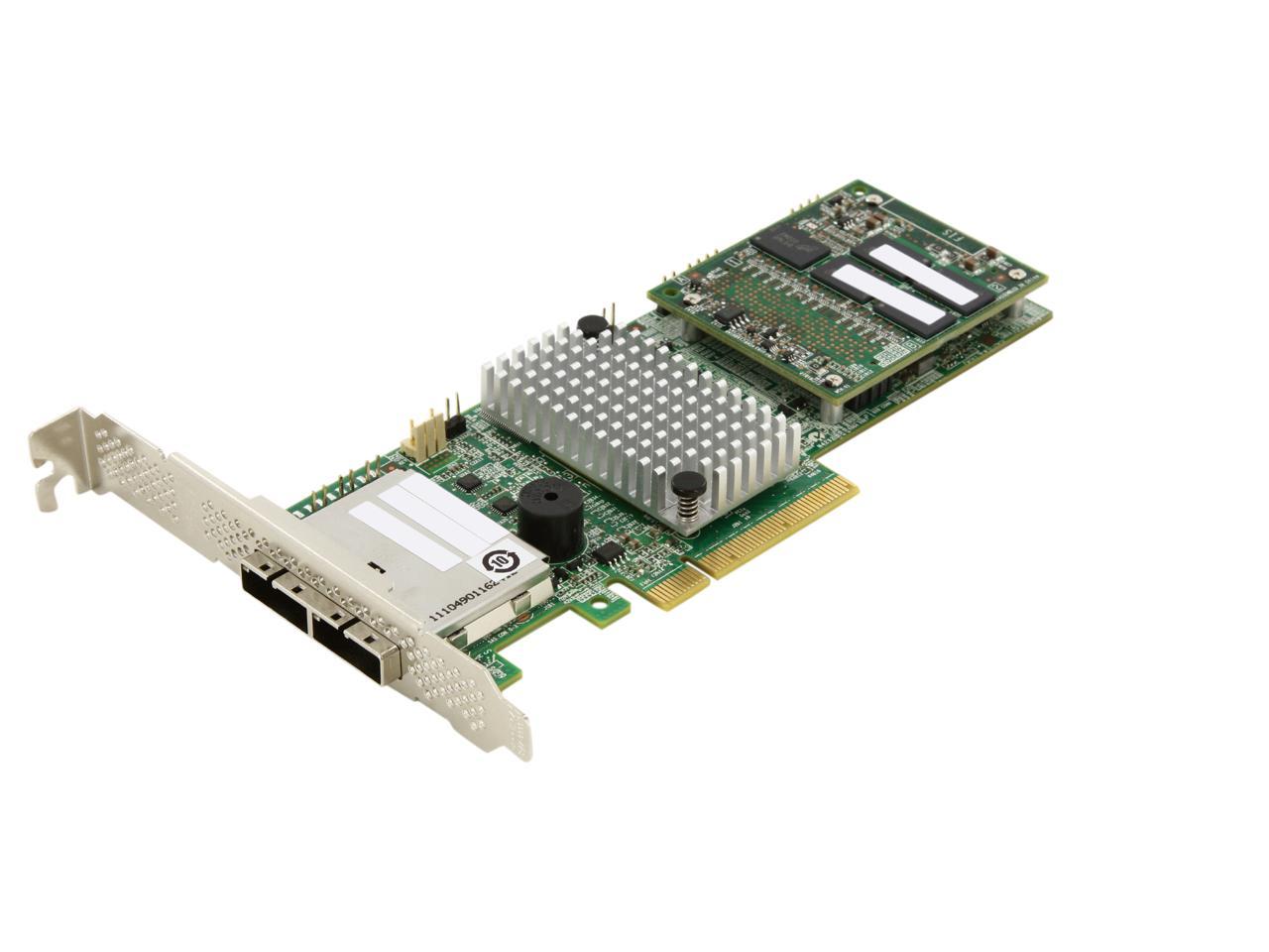 LSIロジック LSI00209 MegaRAID PCIEx8(Gen2.0) SATA SAS6Gb s 内部4ポート外部4ポートRAIDカード