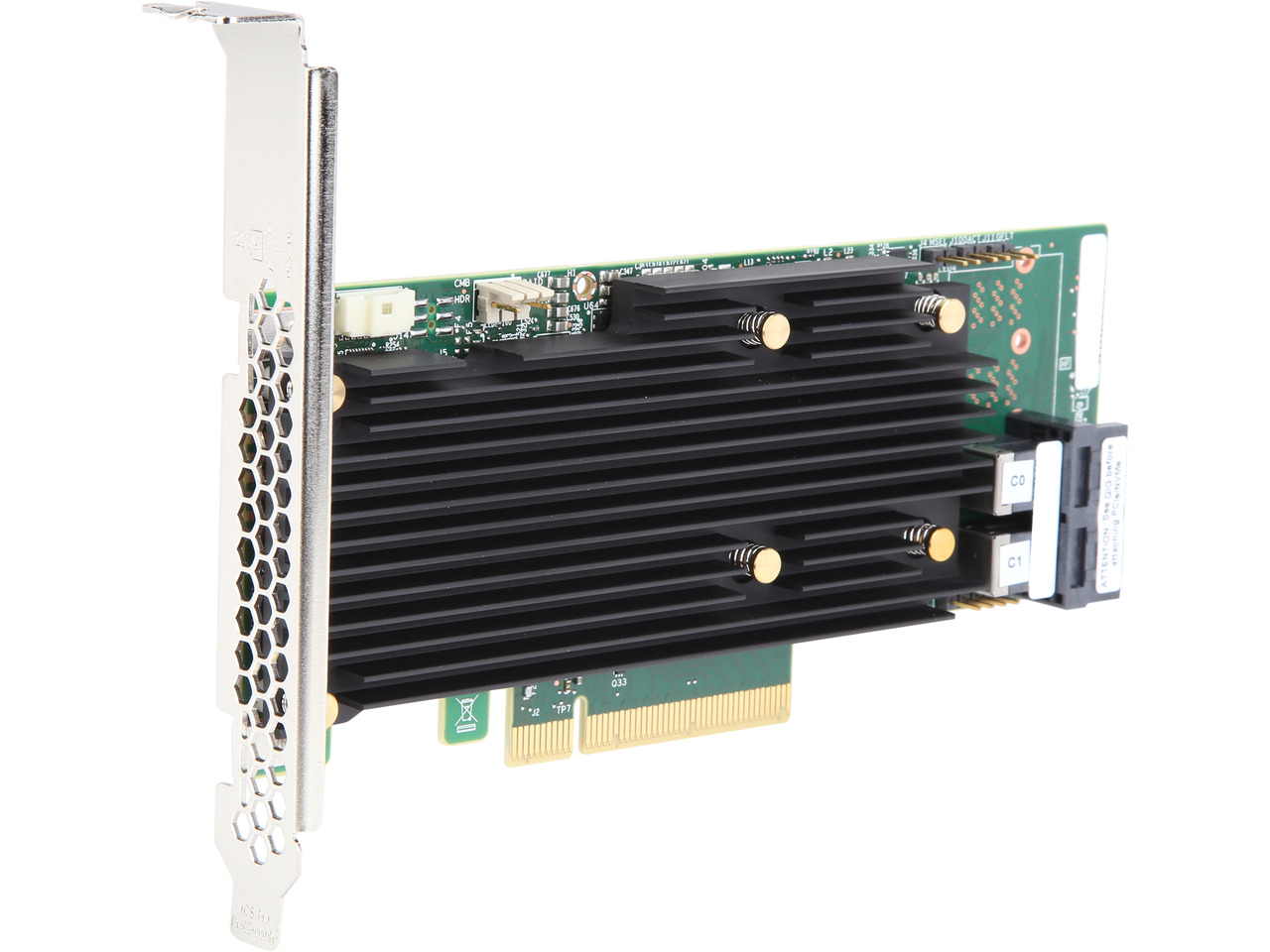 Broadcom LSI 9400-8i Tri-Mode SAS/SATA PCIe NVMe HBA – IT Mode JBOD Card – 12Gbps