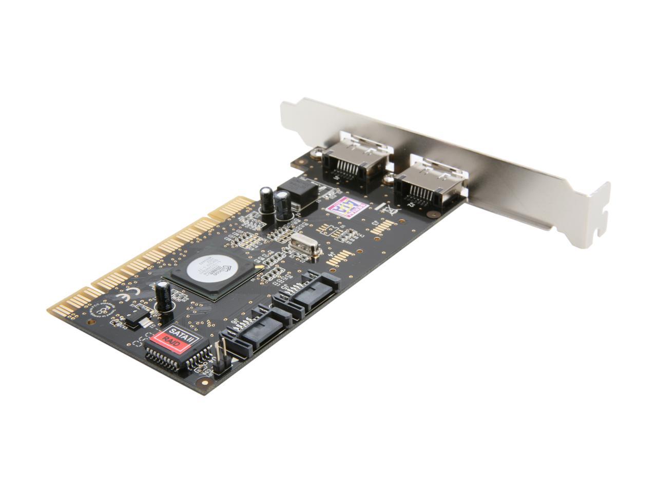 Syba Sd-sata2-2e2i Pci Sata Ii (3.0gb S) Controller Card - Newegg.com