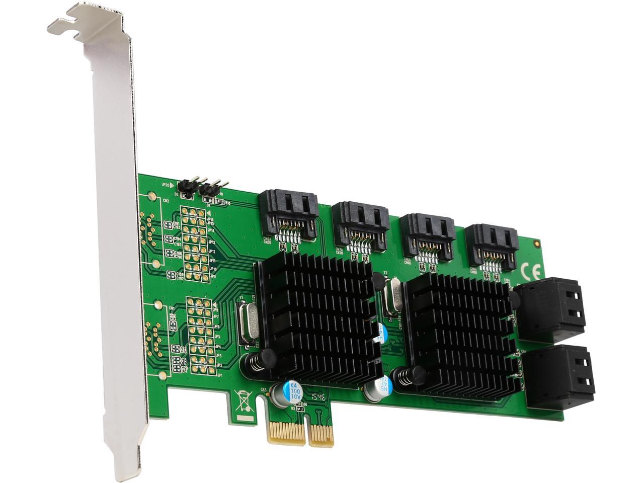 SYBA SD-PEX40104 SATA 8-Port SATA III 6G PCI-E 2.0 x1 Card - Newegg.ca