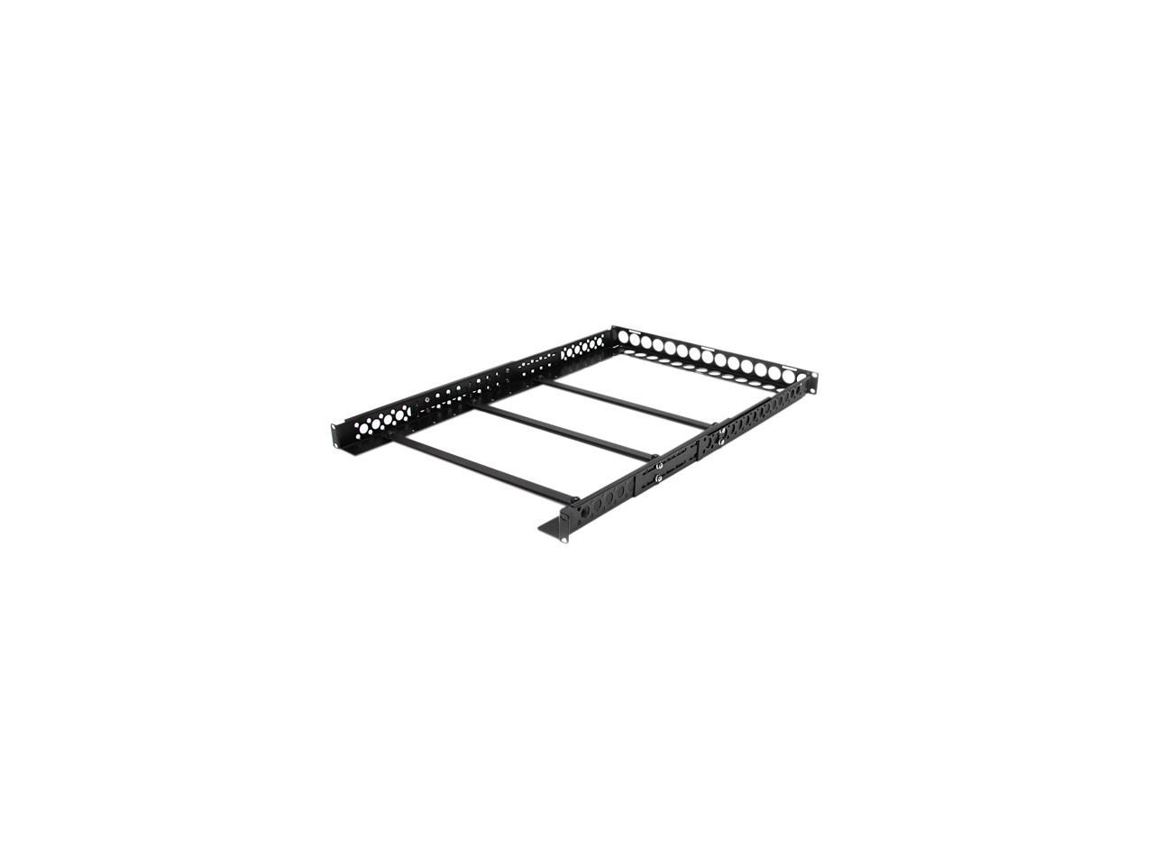 UNIRAILS1U 1U Fixed 19" Adjustable Depth Universal Server Rack Rails Newegg.ca