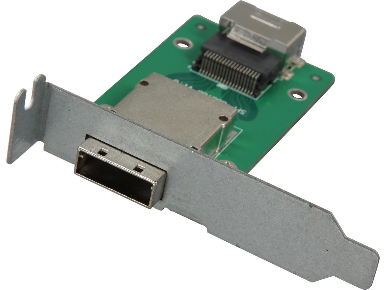 NORCO C80878088L 1Port SFF8087 to SFF8088 Adapter with Low Profile Mounting Bracket