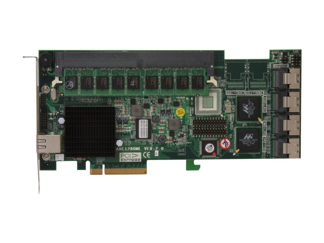 areca ARC1261ML2G 16port PCIExpress X8 w/2GB Cache onboard SATA II