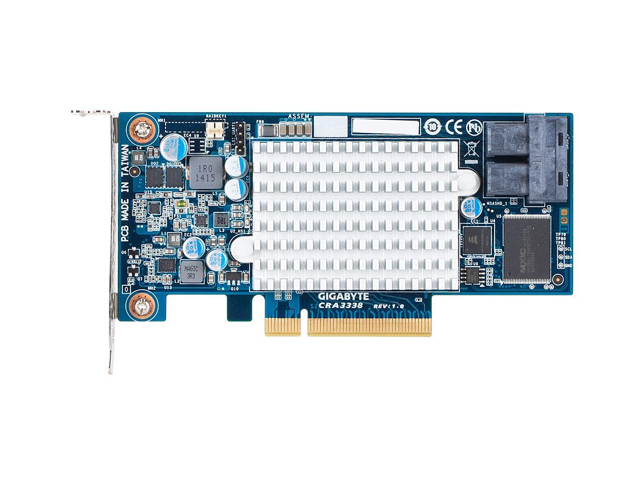 GIGABYTE CRA3338 PCIExpress 3.0 x8 PCIExpress 12Gb/s SAS3008 RAID Card Newegg.ca