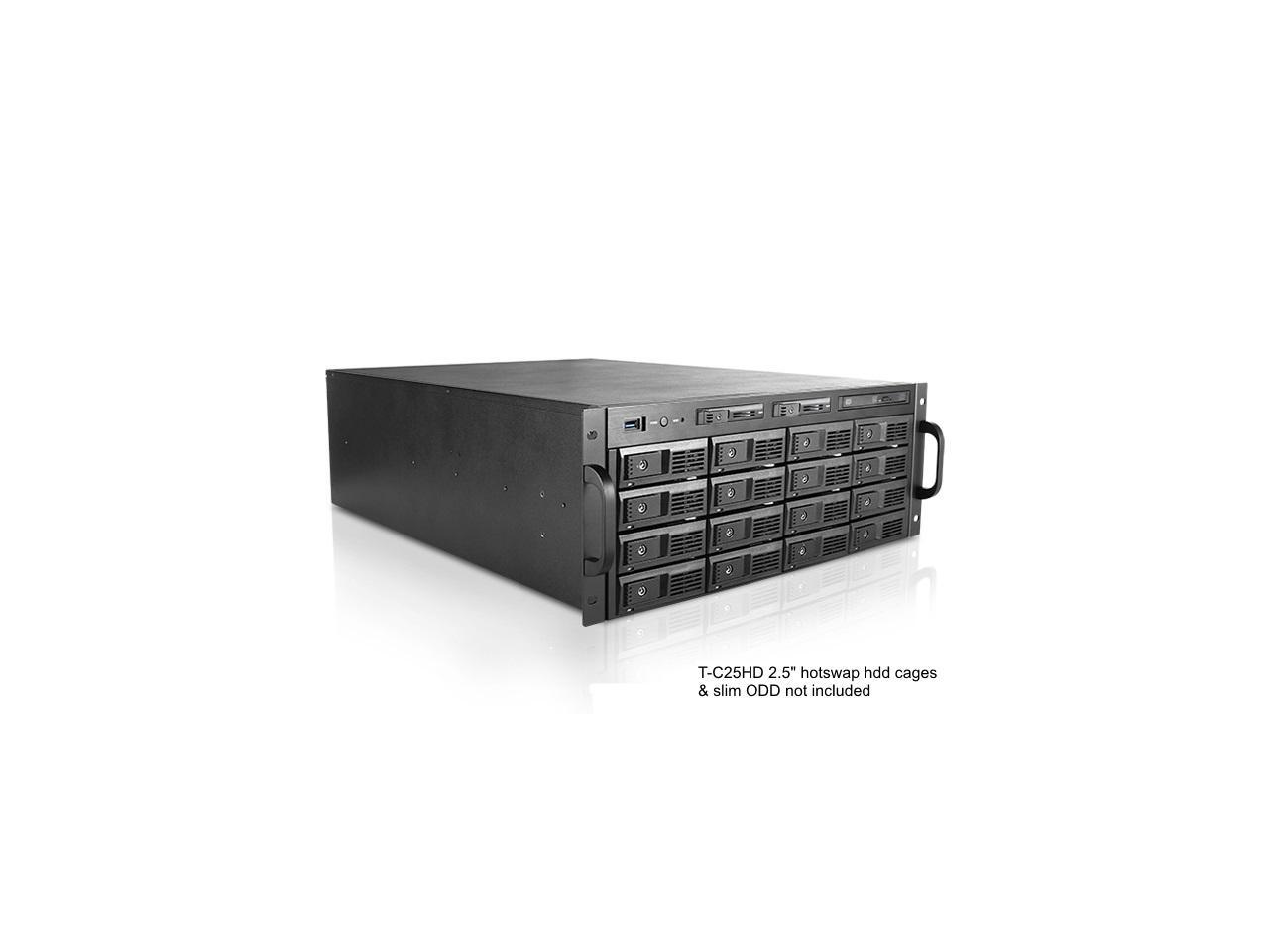 4U 16Bay Trayless Storage Server Rackmount Chassis 12Gb/s HDD SFF8643