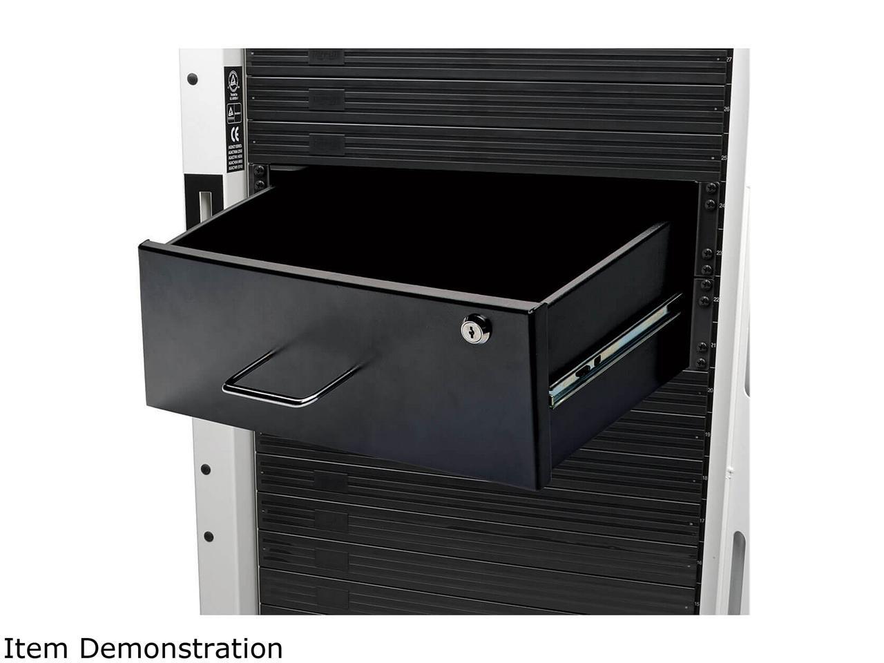 4U drawer mounts in EIAstandard 19 in. 2post rack to store tools