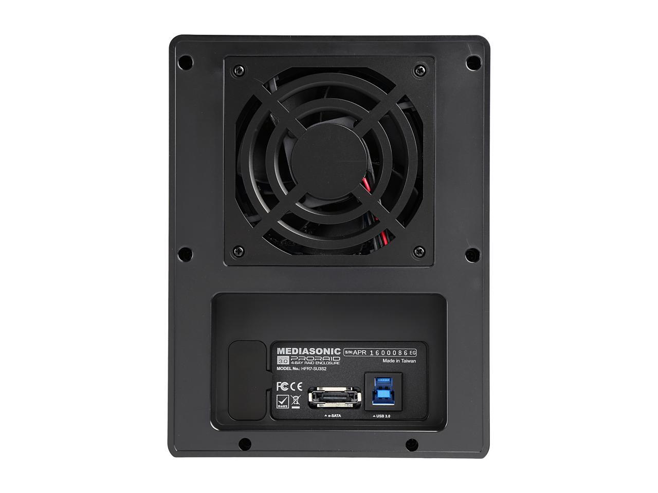 Mediasonic HFR7SU3S2 PRORAID Box 4 Bay Raid 3.5" SATA Hard Drive