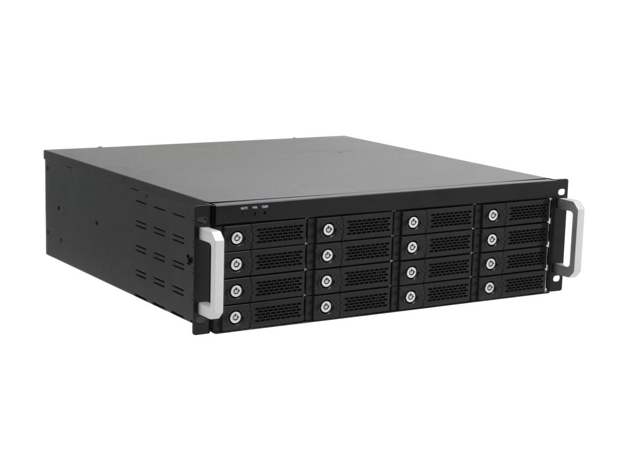 RAIDAGE mAge316U40-4MS 3U-16 bay SAS/SATA 3Gbps Rackmount JBOD Chassis ...