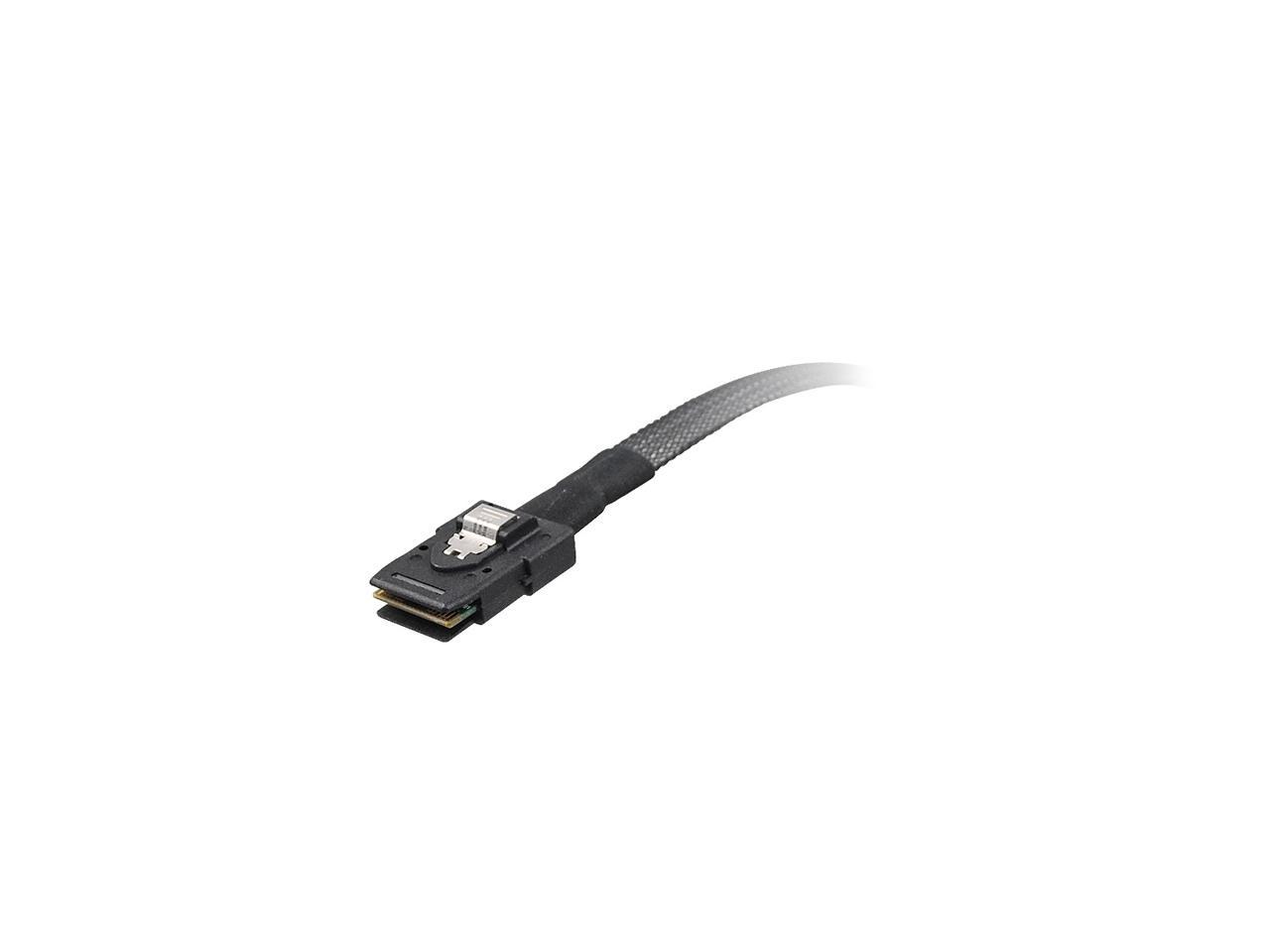 SIIG CB-S20B11-S1 3.28 ft. Mini-SAS SFF-8087 to 4x Right Angle SATA ...