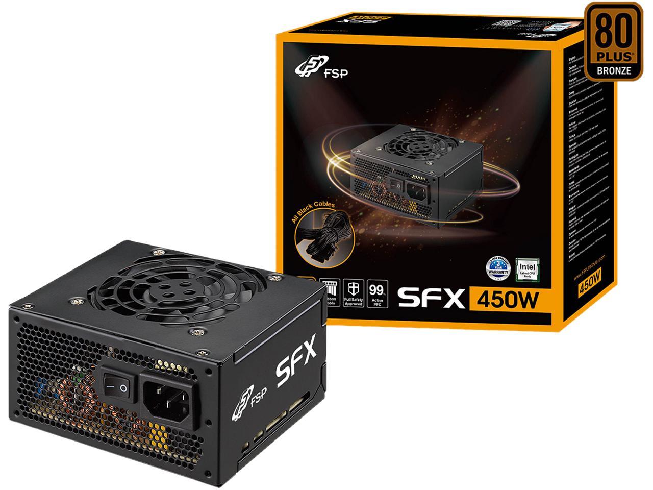 Mini-ITX Power Supply 85 Details about   FSP Group SFX 450W 80Plus Bronze FSP450-60GHS 