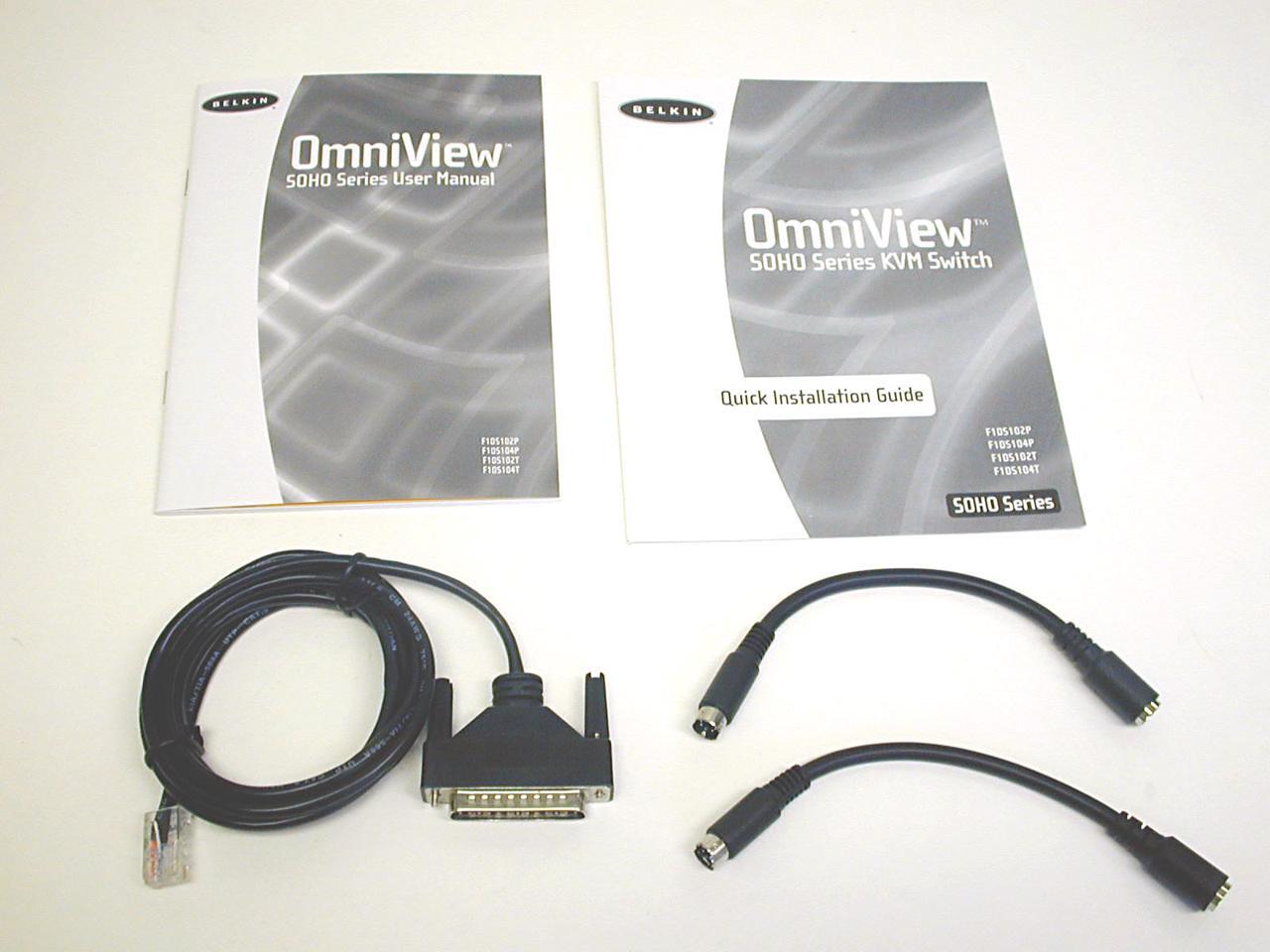 BELKIN OmniView™ SOHO F1DS104P 4Port KVM Switch with Audio