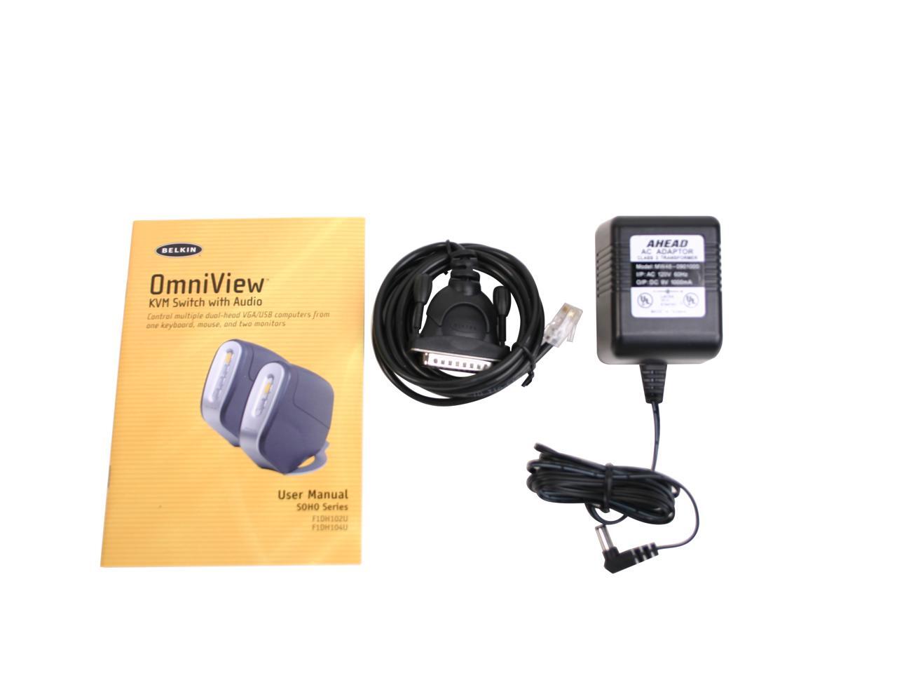 BELKIN OmniView SOHO F1DH104U KVM Switch with Audio