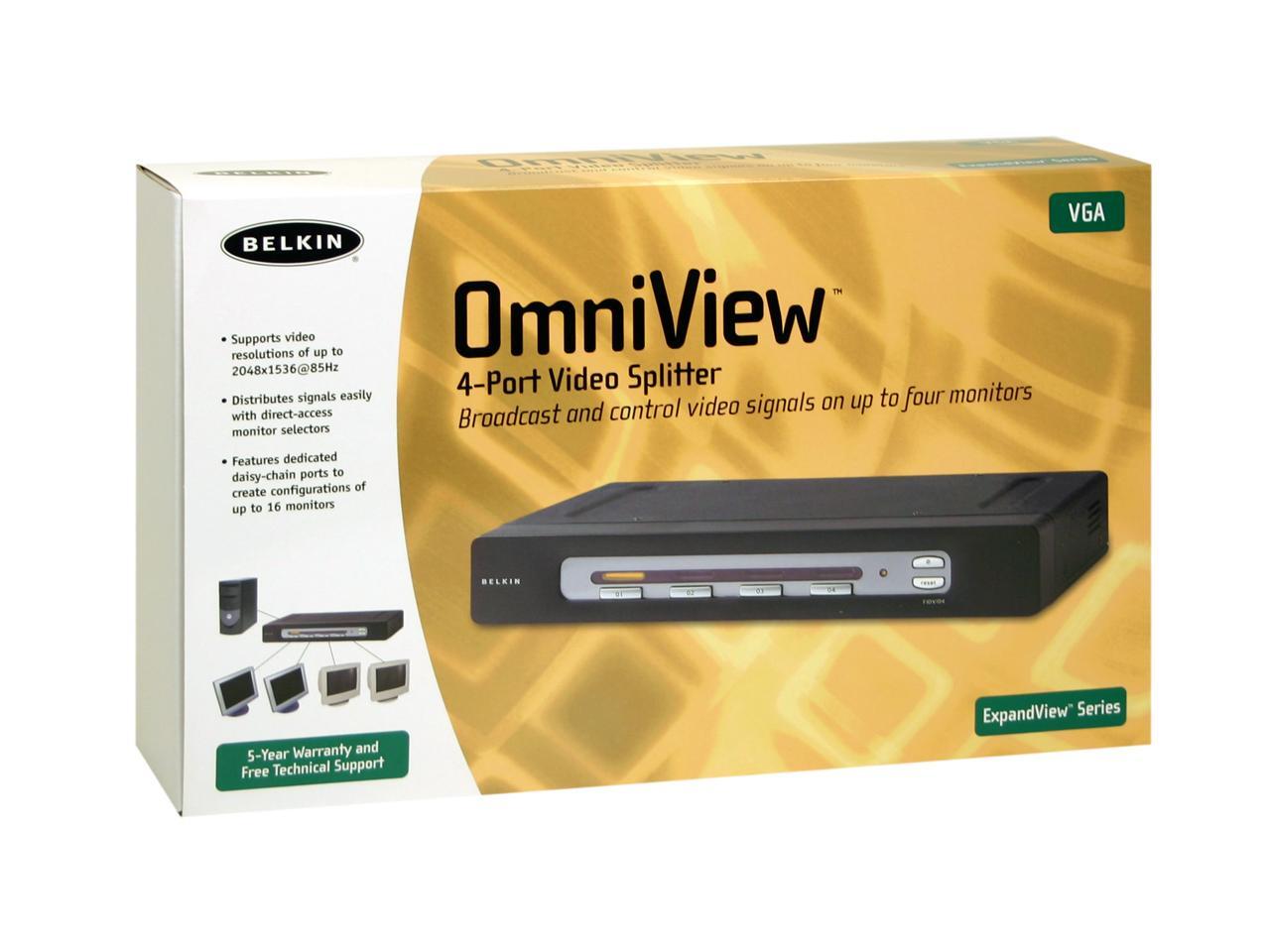 BELKIN OmniView ExpandView F1DV104 4Port Video Splitter