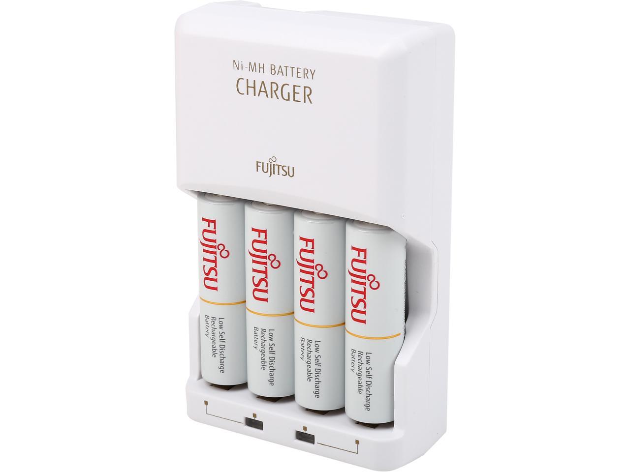 Fujitsu AA/AAA NiMH Battery Charger Kit with 4Pack AA 2000 mAh