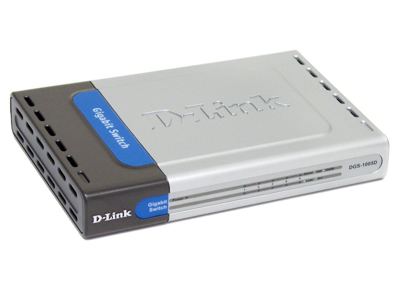 D-Link DGS-1005D 10/100/1000Mbps Desktop Switch 5 x RJ45 ...