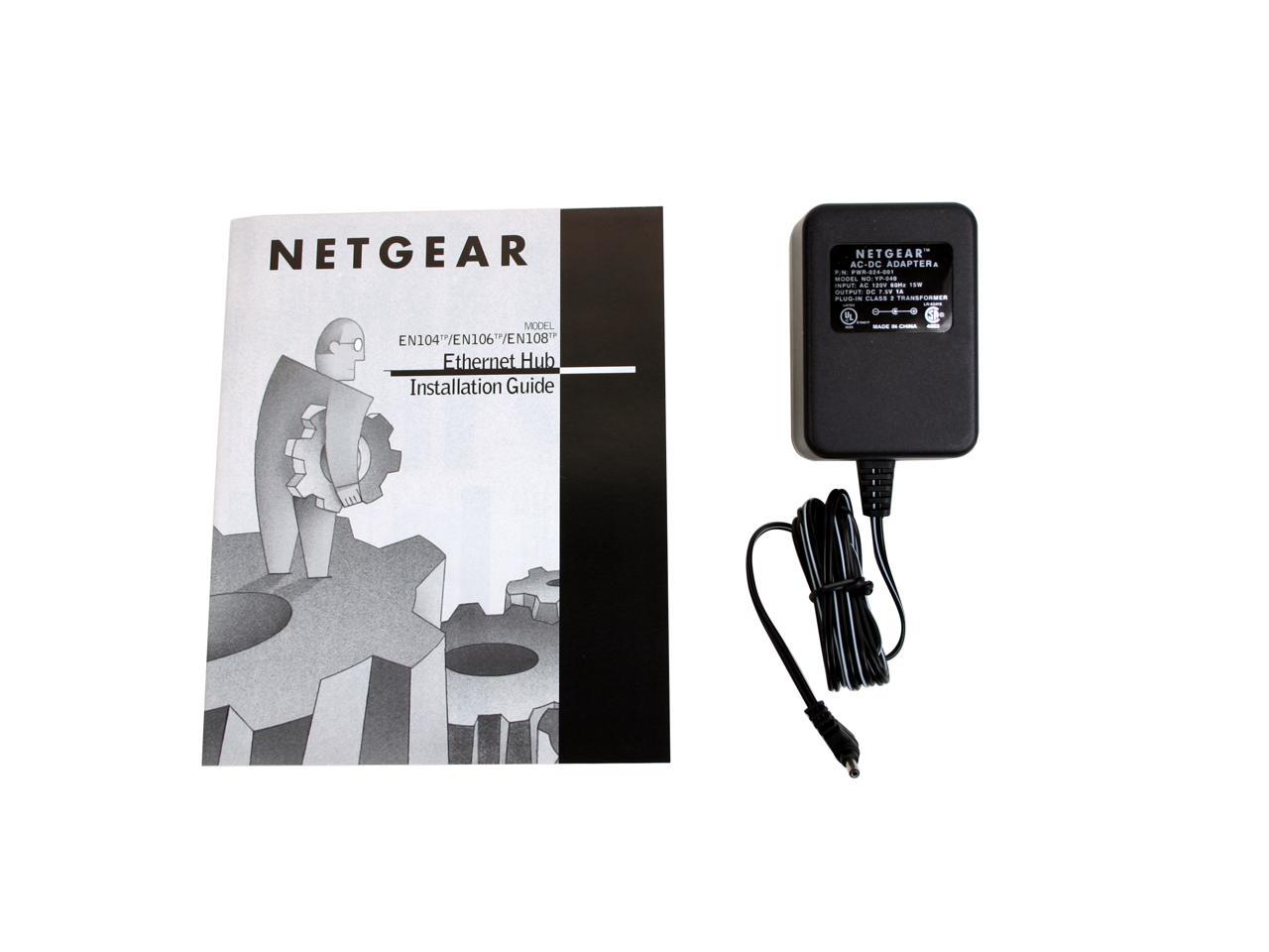 NETGEAR EN104TP 4-Port 10Mbps Ethernet Hub - Newegg.com