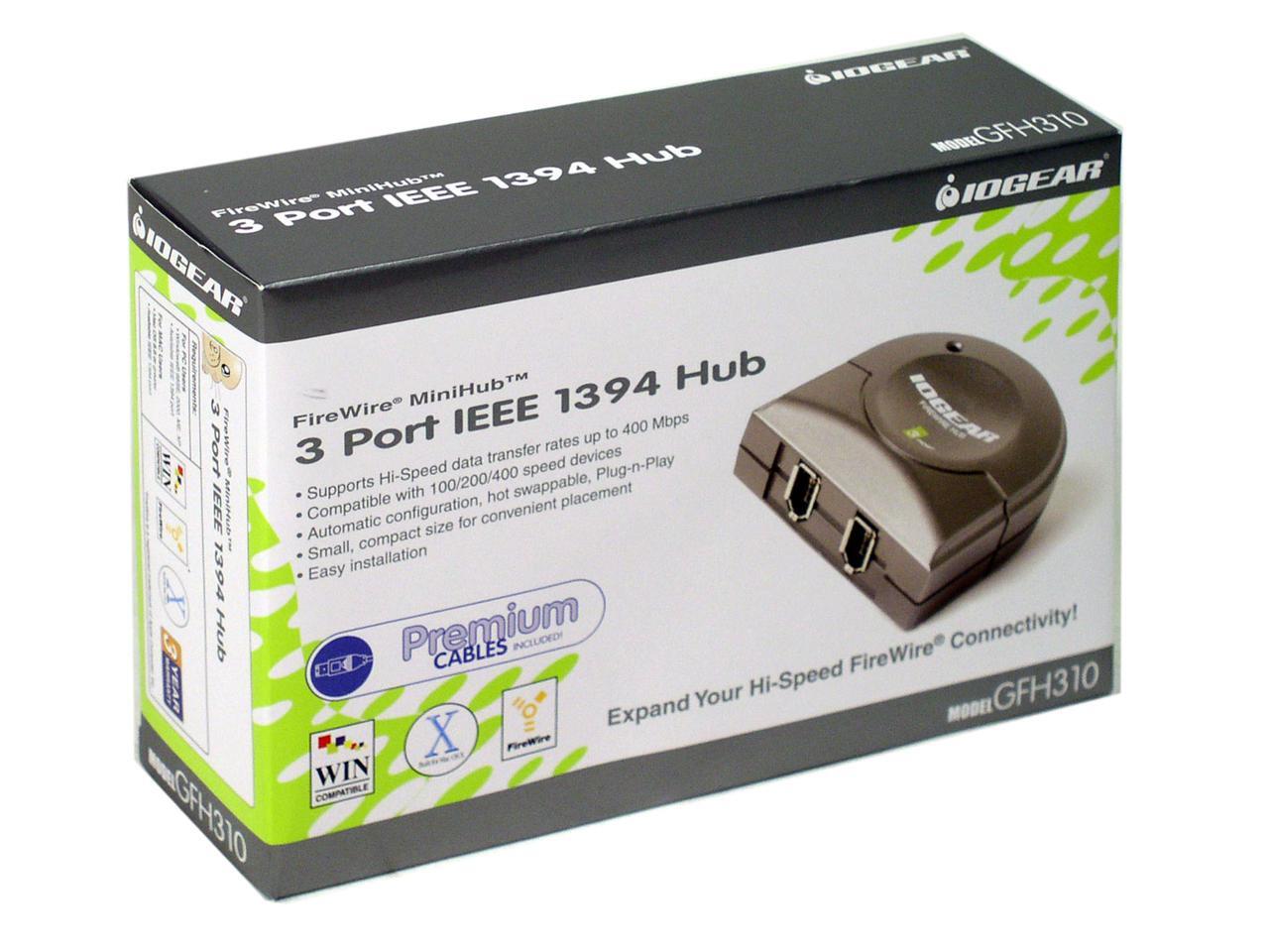 IOGEAR GFH310 3Port Firewire Hub