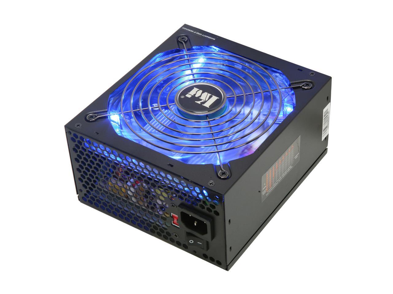 KINGWIN Lazer LZ660 660W Modular ATX / BTX Power Supply Blue LED W/ Universal Modular Connector