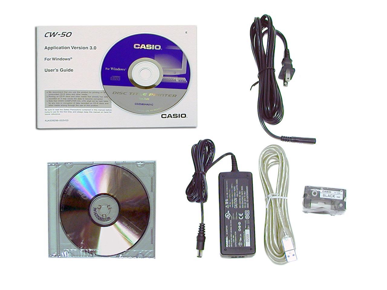 CASIO CW50 Disc Title Printer