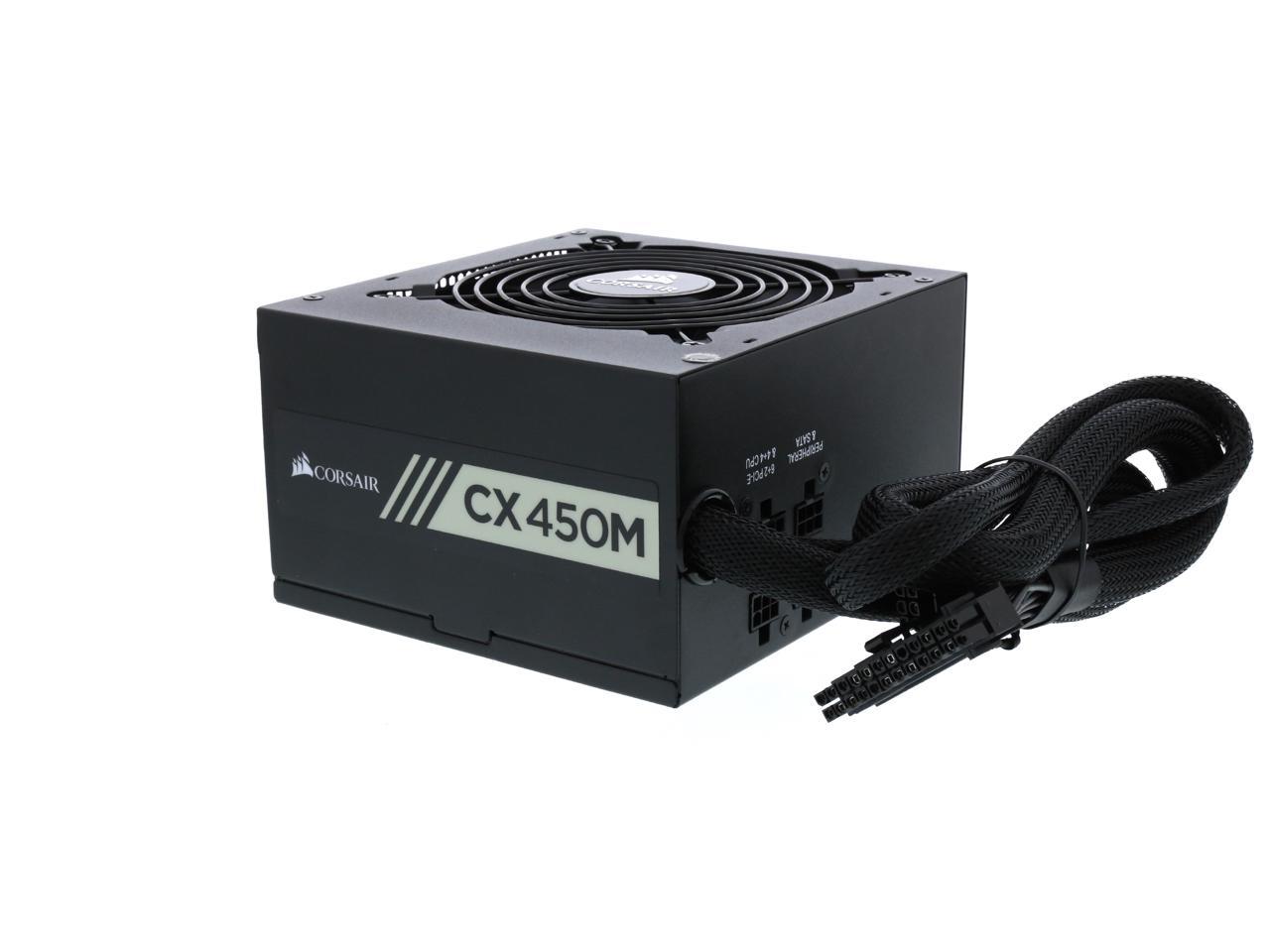 Refurbished Corsair Certified Cp Na Cx450m 450w Atx12v Eps12v 80 Plus Bronze Certified Modular Power Supply Newegg Com