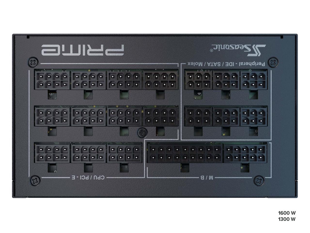 Seasonic PRIME TX-1300, 1300W 80+ Titanium, ATX Form Factor, Full ...