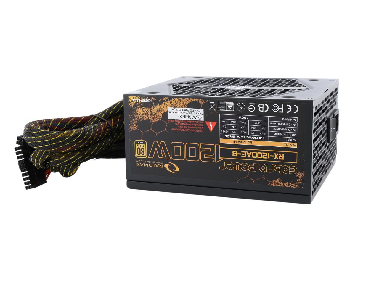 RAIDMAX Cobra Series RX-1200AE-B 1200 W Power Supply - Newegg.ca