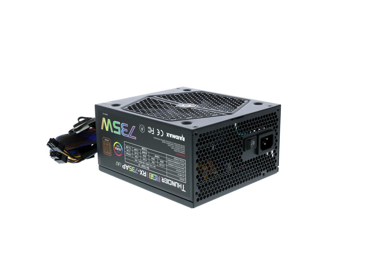 Raidmax Thunder Rgb Rx 735ap R 735w Power Supply Newegg Com