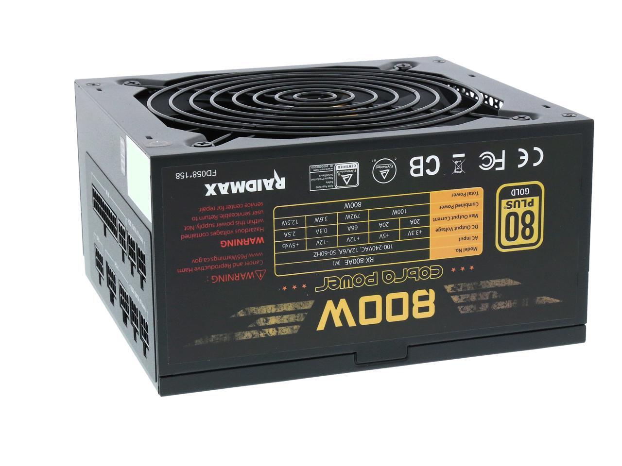 Raidmax Rx 800ae M 800w Power Supply Newegg Com