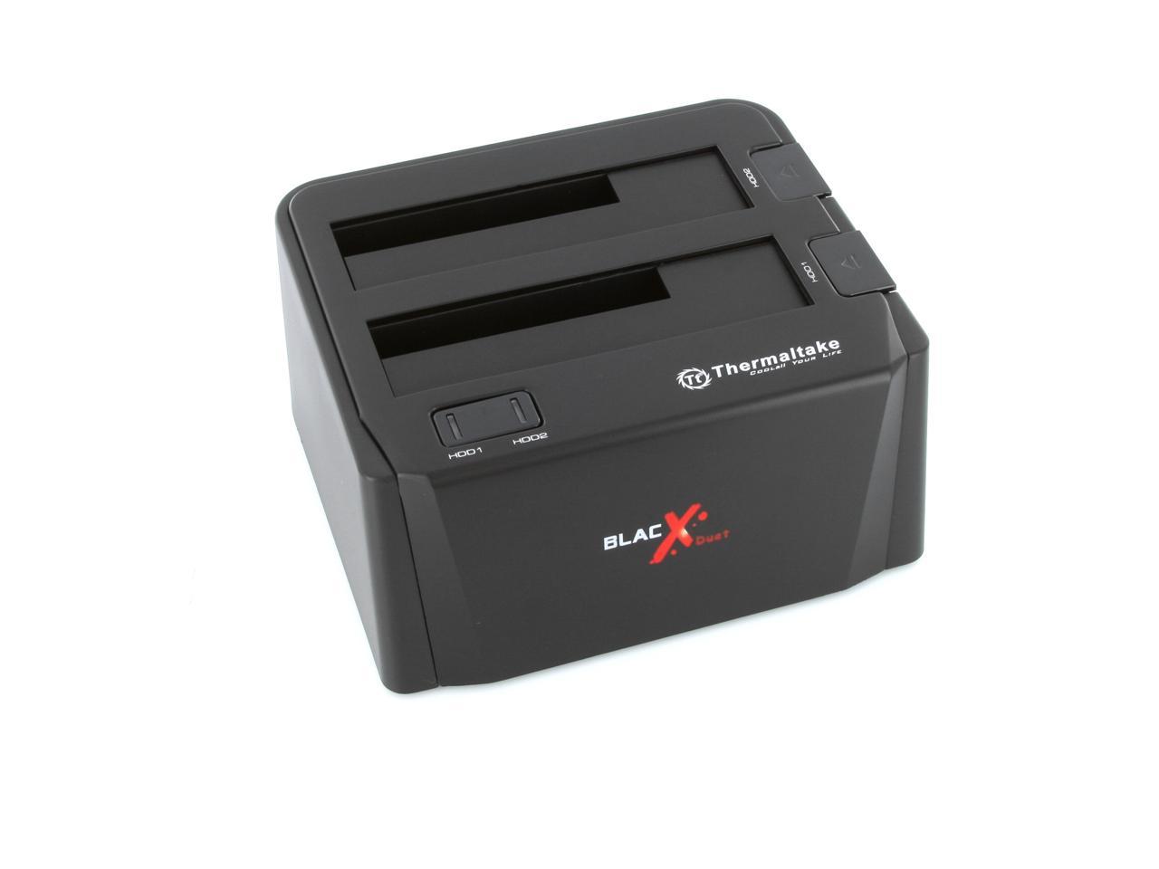 Thermaltake Blacx Duet St U Black Dual Hard Drives Docking Station Newegg Com