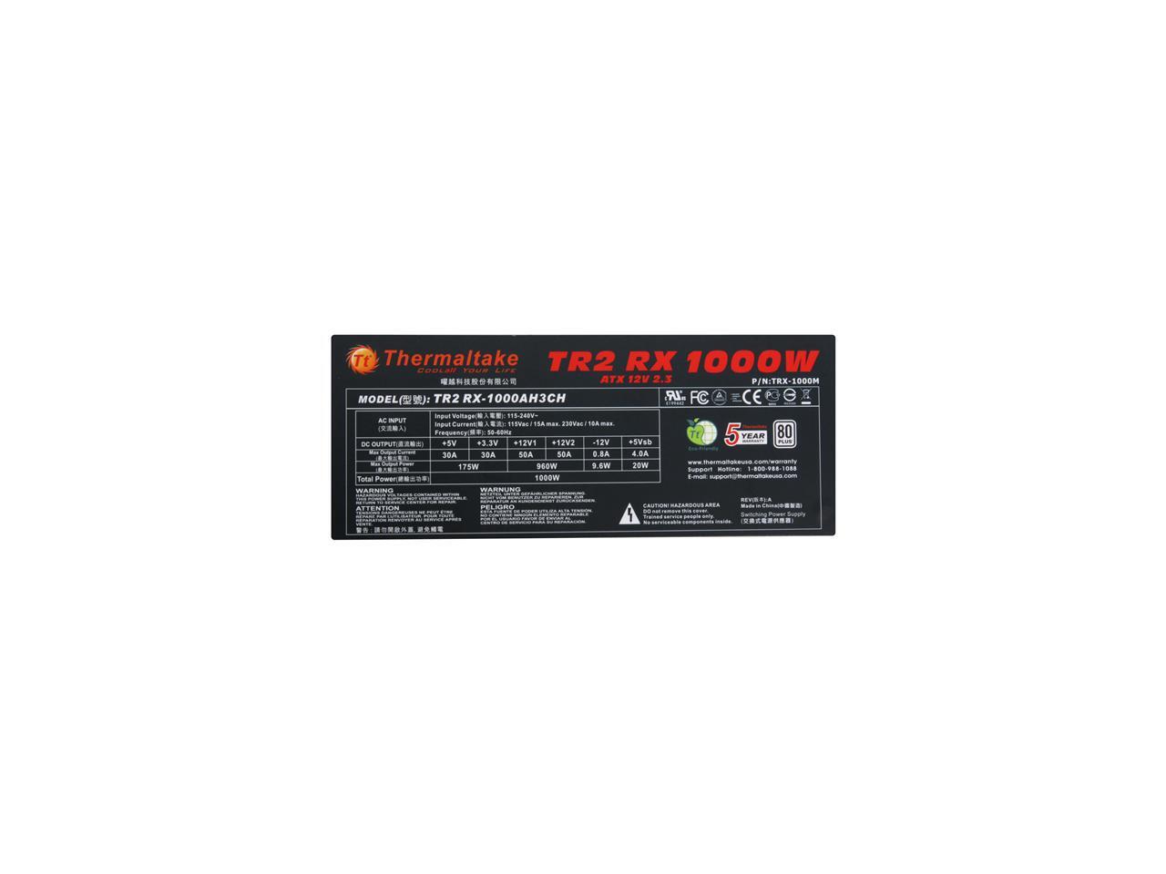 Thermaltake TR2 RX TRX-1000M 1000 W Power Supply - Newegg.com