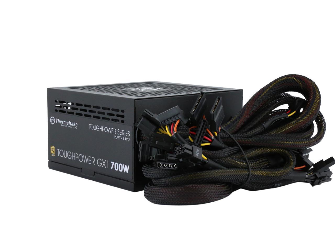 Thermaltake Toughpower GX1 PS-TPD-0700NNFAGU-1 700 W ATX 12V v2.4 and EPS  v2.92 80 PLUS GOLD Certified Non-Modular Active PFC Power Supply